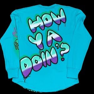 Disney Parks Hades How Ya Doin’? Graffiti Long Sleeve Shirt
